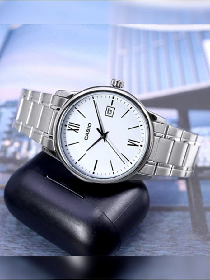 Часы Casio Collection MTP-V002D-7B3UDF (MTP-V002D-7B3) — металл сталь, нержавеющая сталь