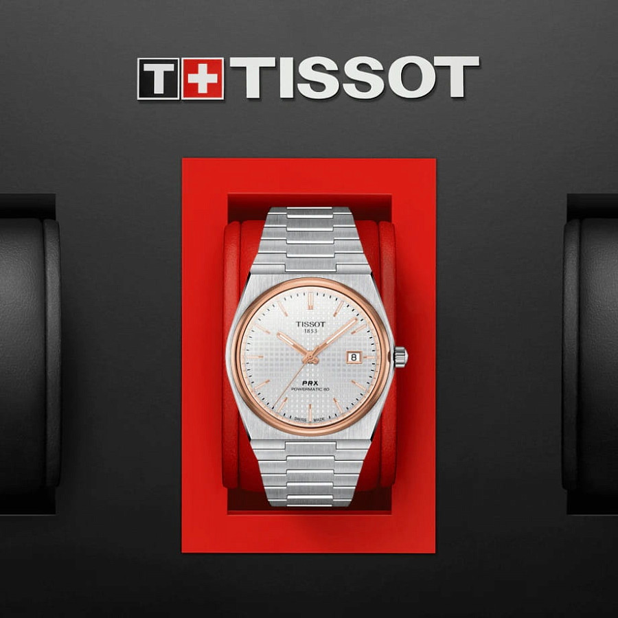 Часы Tissot PRX Powermatic 80 T137.407.21.031.00 — мужские, серебристый