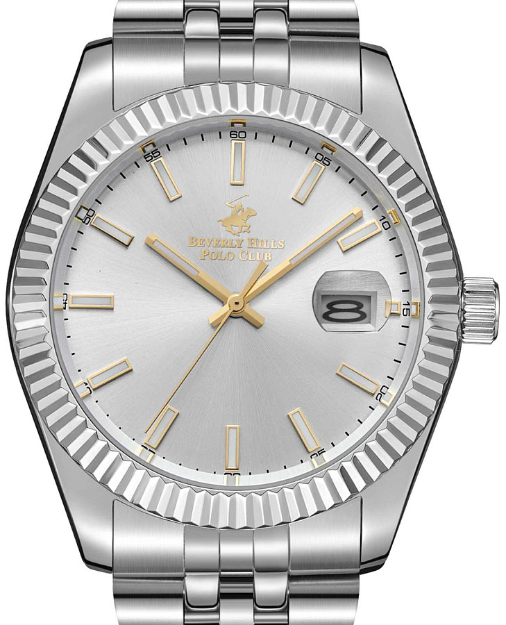 Часы Beverly Hills Polo Club BP3018X.331 — серебристый, металл сталь