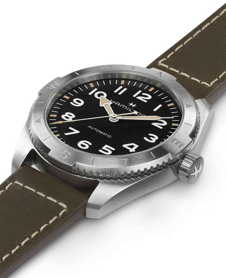 Часы Hamilton Khaki Field Expedition Auto H70315830 — мужские, хаки