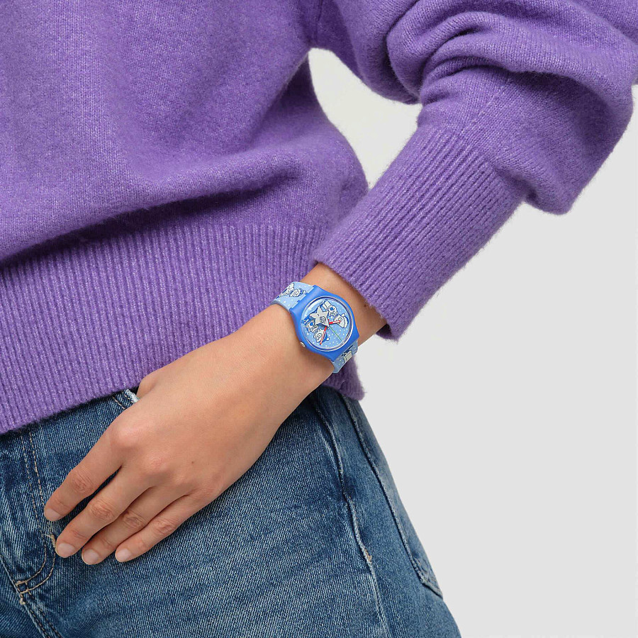 Часы Swatch Gent Biosourced Standart SO28Z126 — женские, силикон