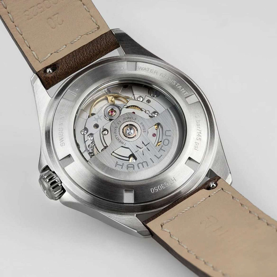 Часы Hamilton Khaki Aviation Pilot Auto H76305560 — сталь, кожаный