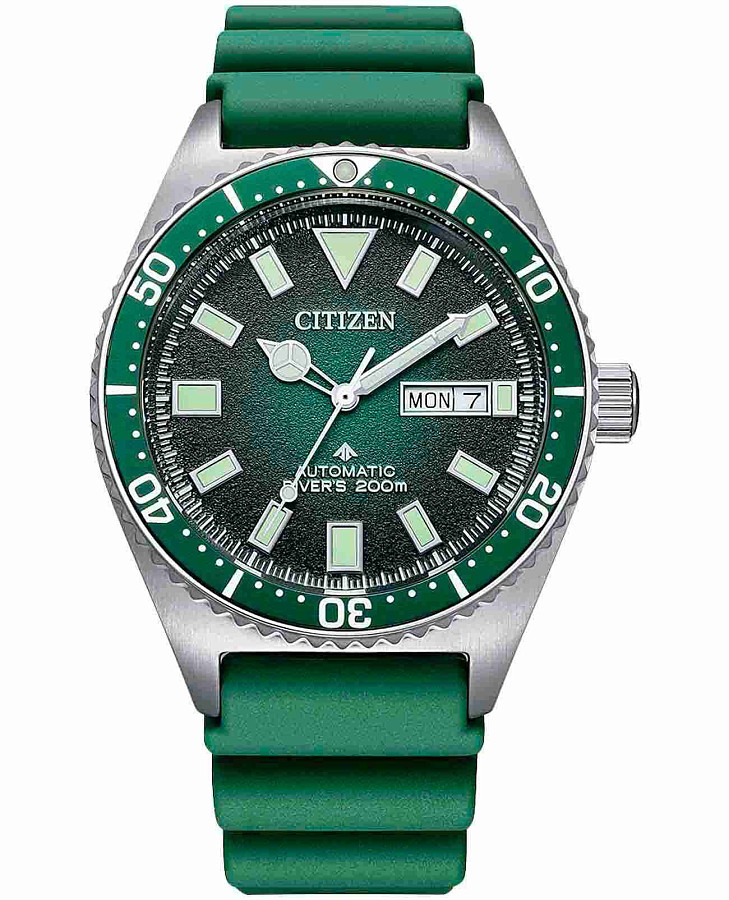 Часы Citizen Promaster NY0121-09X — мужские, зеленый