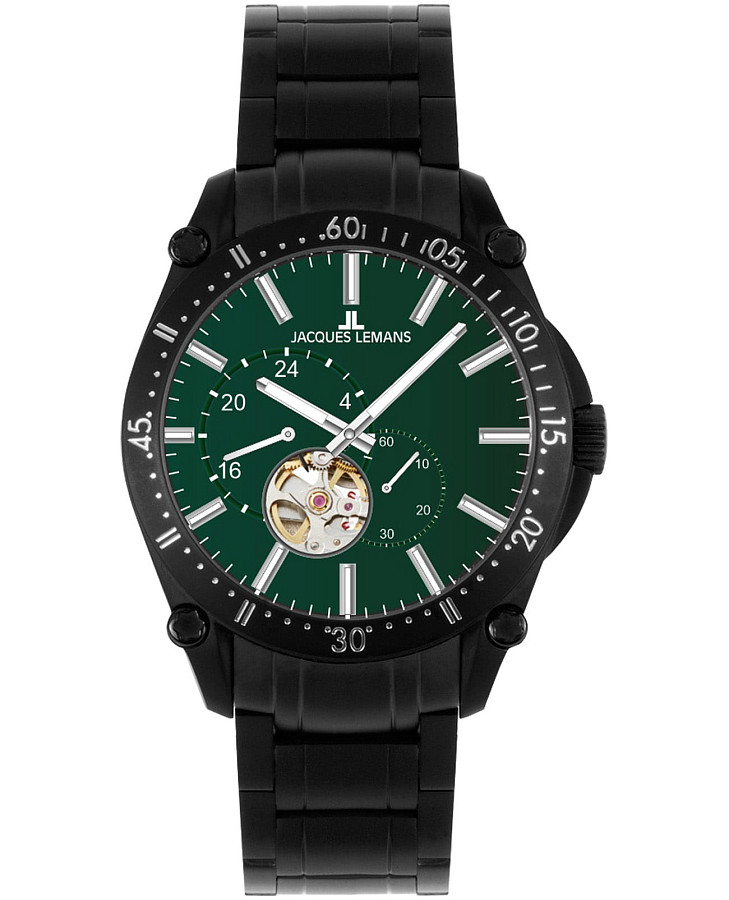 Часы Jacques Lemans Derby 1-2201H — мужские, зеленый