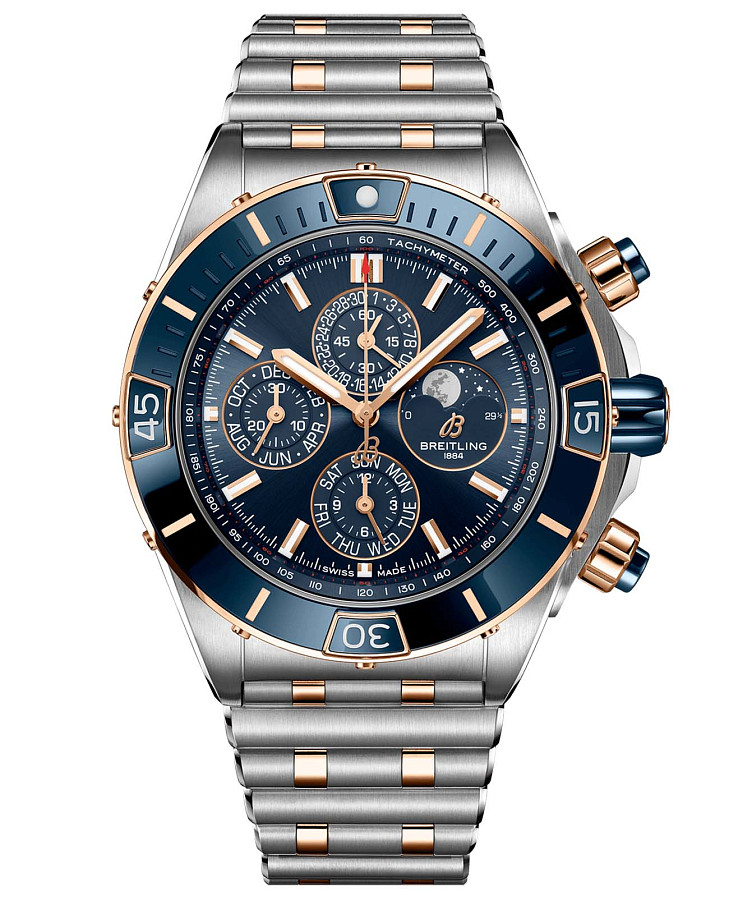 Часы Breitling Super Chronomat 44 Four-Year Calendar U19320161C1U1 — мужские, синий