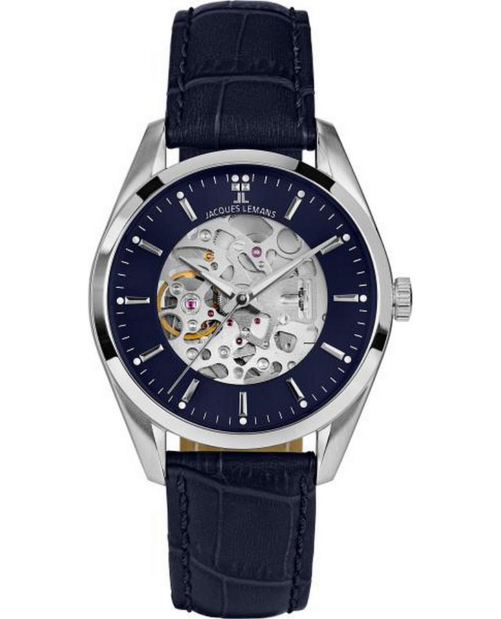 Часы Jacques Lemans Automatic 1-2087C — мужские, синий