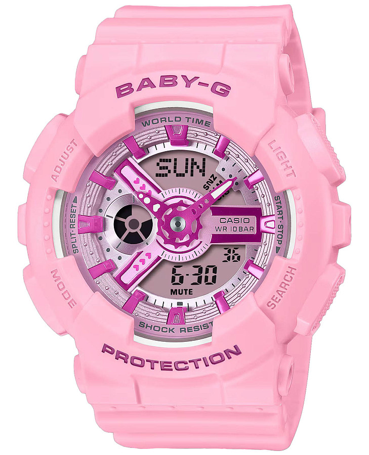 Часы Casio Baby-G BA-110YK-4A — женские, розовый