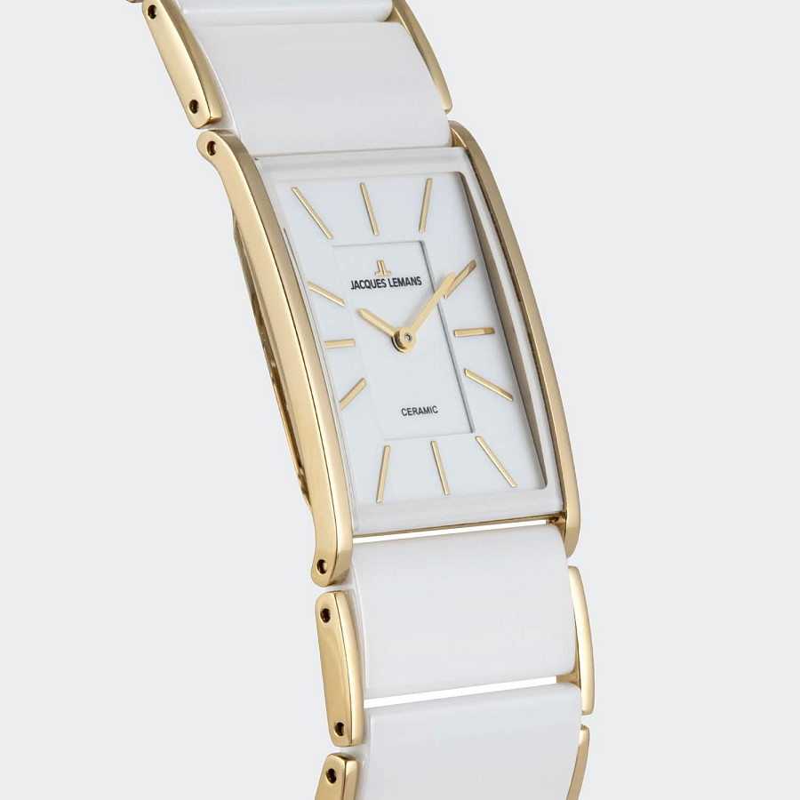 Часы Jacques Lemans Dublin 1-2214D — сталь + pvd + керамика, женские