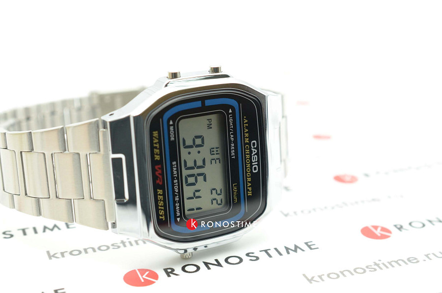 Часы Casio Collection A-164WA-1 — кварцевые, пластик