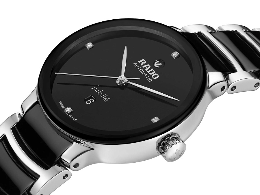 Часы Rado Centrix Automatic Diamonds R30020712 — механические, сталь металл