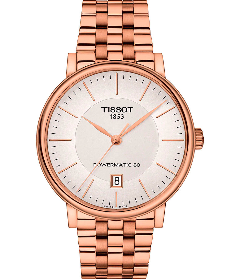 Часы Tissot Carson Powermatic 80 T122.407.33.031.00 — мужские, белый