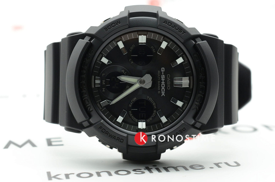 Часы Casio G-Shock GAW-100B-1A — мужские, электронные