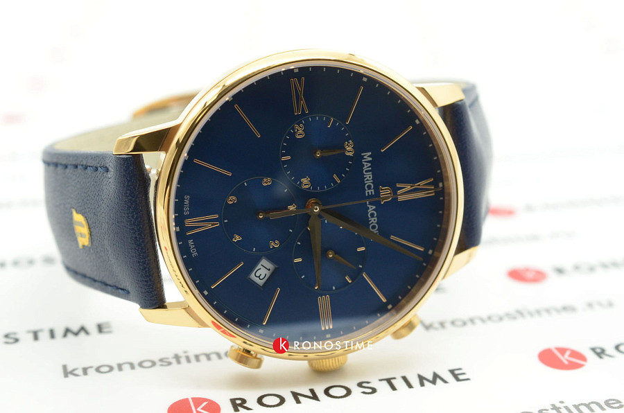 Часы Maurice Lacroix Eliros Chronograph EL1098-PVP01-411-1 — кварцевые, сталь металл