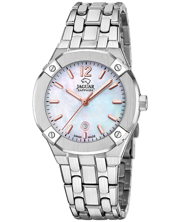 Часы Jaguar Diplomatic Quartz Lady J1016/1 — женские, перламутровый