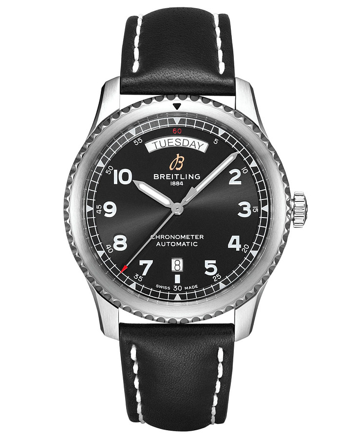 Часы Breitling Aviator 8 Automatic Day & Date 41 A45330101B1X2 — мужские, черный