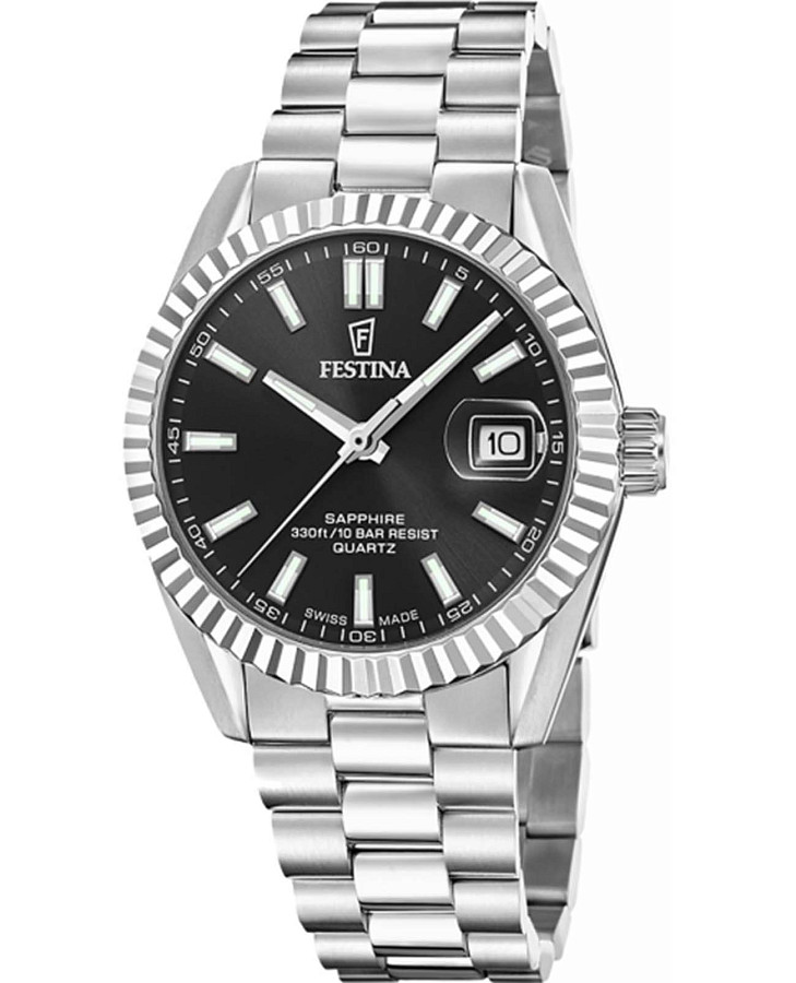 Часы Festina Swiss Made F20084/D — мужские, черный