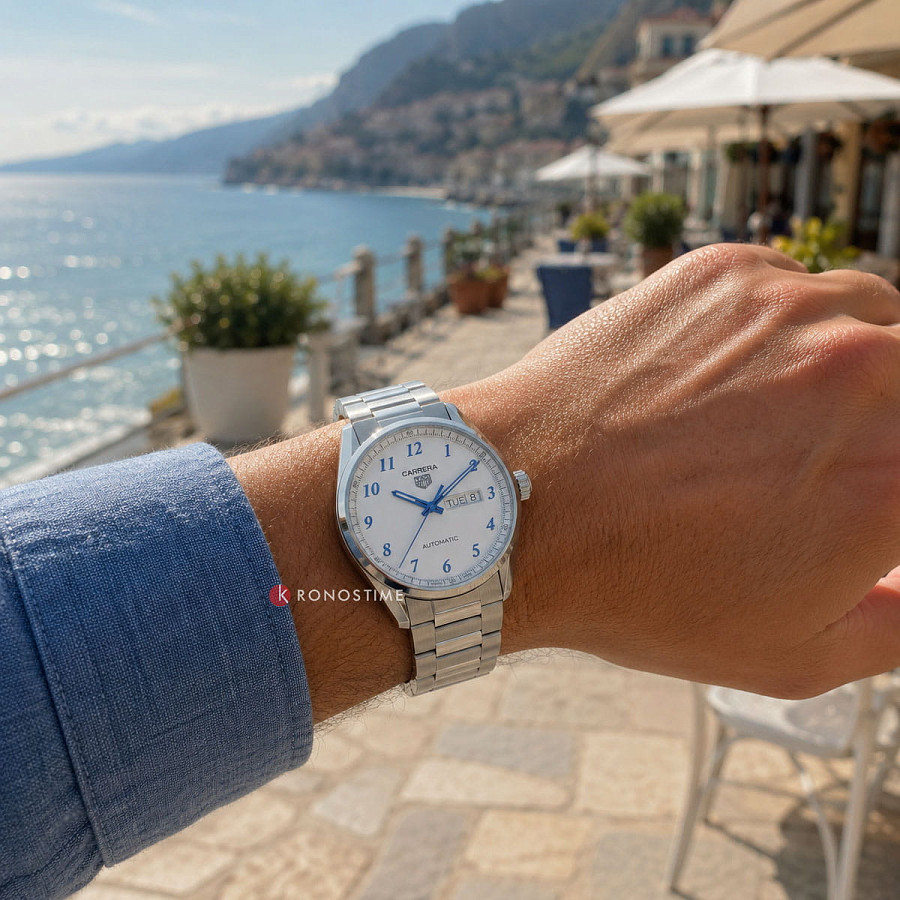 Часы TAG Heuer Carrera Day-Date WBN2019.BA0640 — механические, сталь металл
