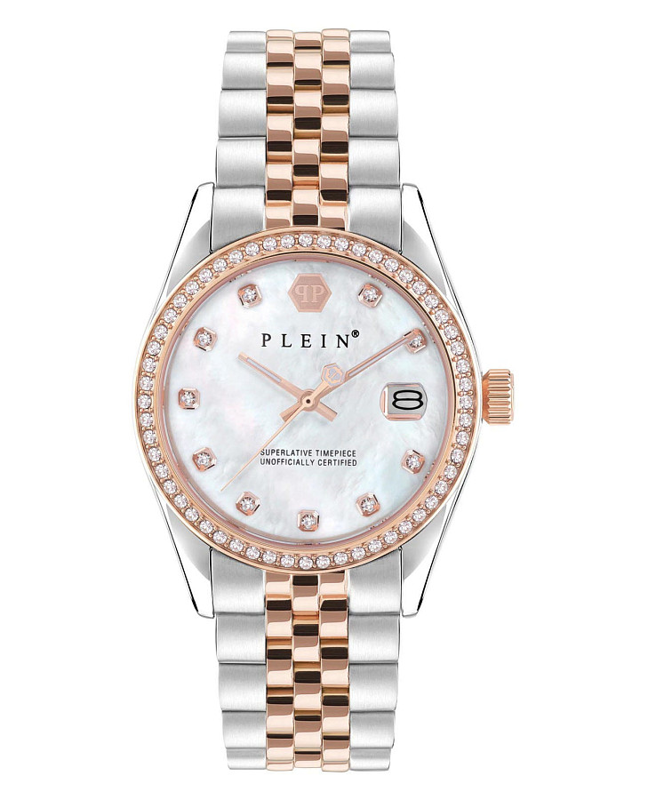 Часы Philipp Plein Date Superlative PWYAA0223 — женские, перламутровый