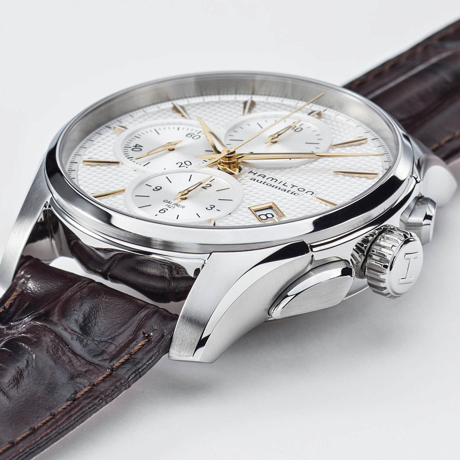 Часы Hamilton Jazzmaster Auto Chrono H32596551 — механические, сталь металл