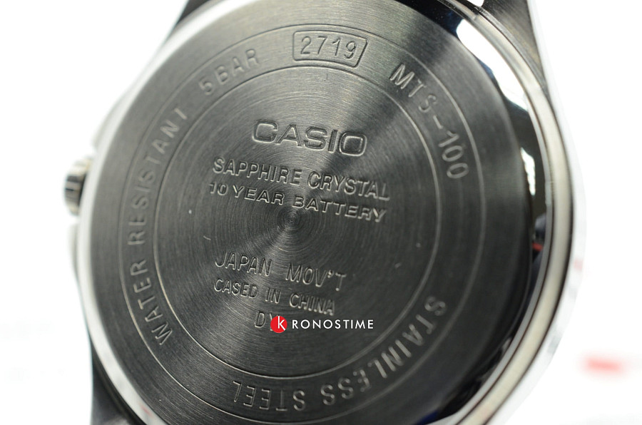 Часы Casio Collection MTS-100L-1A — артикул MTS-100L-1A, мужские