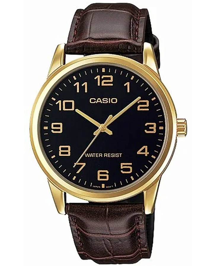 Часы Casio Collection MTP-V001GL-1BUDF (MTP-V001GL-1B) — мужские, черный