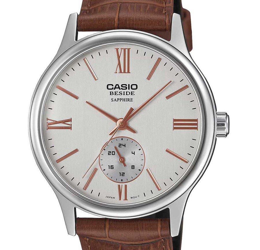 Часы Casio Collection Beside BMS-100L-5A — кварцевые, сталь металл