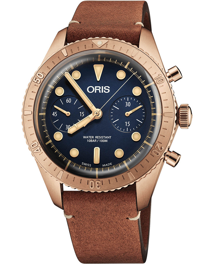 Часы Oris Divers 01 771 7744 3185-Set — мужские, синий