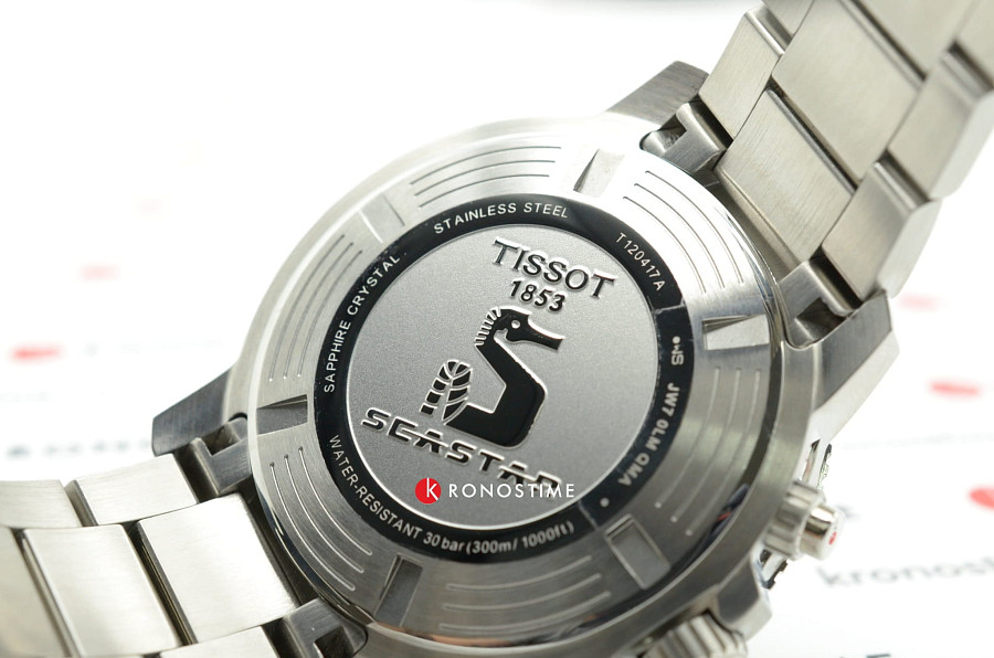 Часы Tissot Seastar 1000 Chronograph T120.417.11.051.00 — кварцевые, Швейцария, мужские