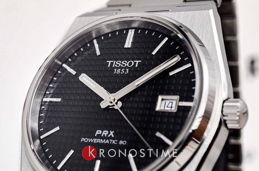 Часы Tissot PRX Powermatic 80 T137.407.11.051.00 — мужские, нержавеющая сталь