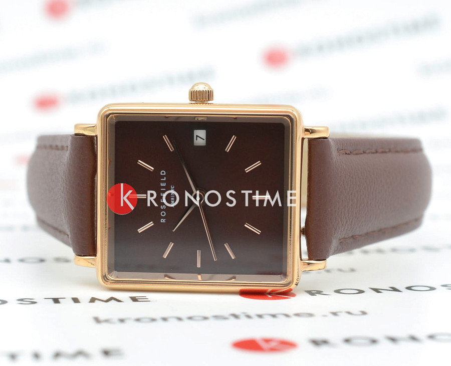 Часы Rosefield Boxy XS QBBLR-Q56 — кварцевые, металл латунь