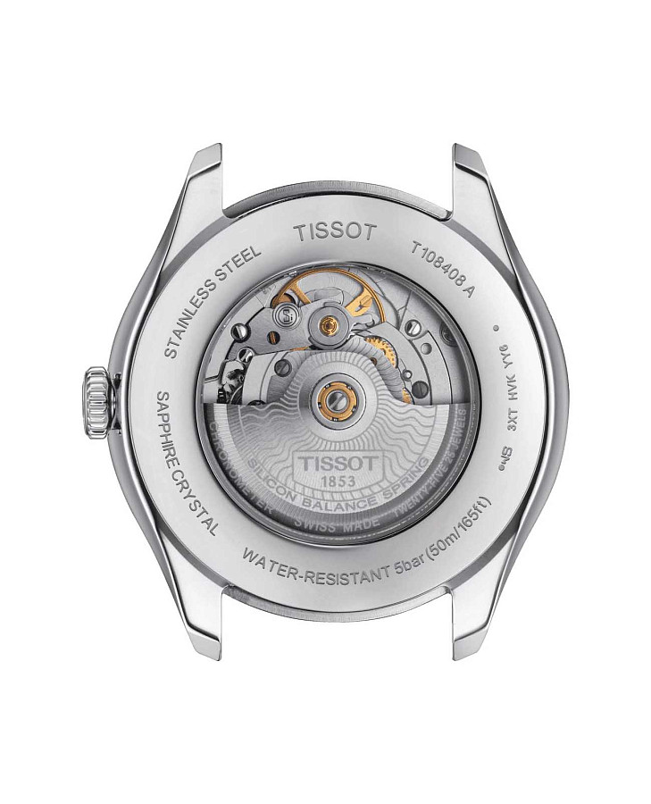 Часы Tissot Ballade Powermatic 80 Silicium T108.408.11.058.00 — нержавеющая сталь, мужские