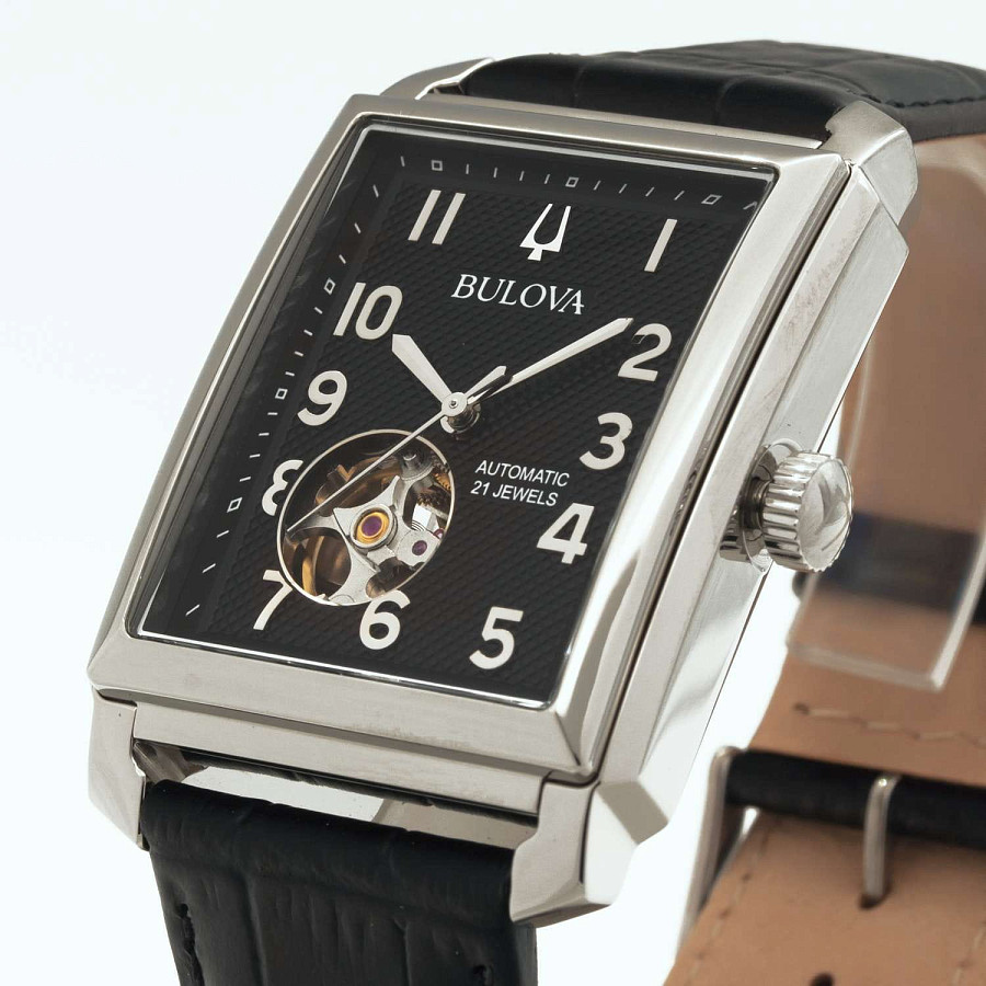 Часы Bulova Sutton 96A269 — механические, металл сталь