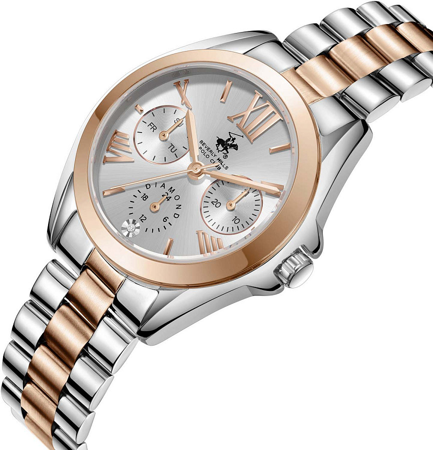 Часы Beverly Hills Polo Club BP3653C.530 — кварцевые, сталь металл