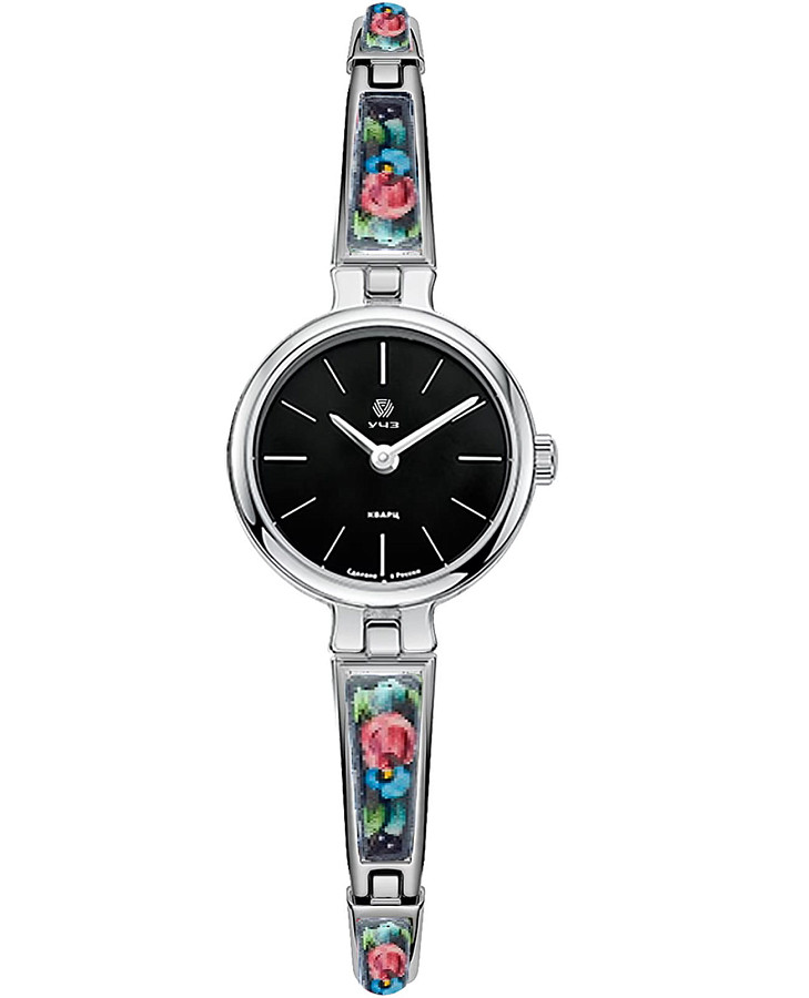 Часы УЧЗ Flora 1704B1B2-41 — женские, черный