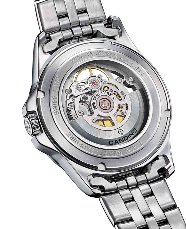 Часы Candino Automatic C4781/1 — механические, металл сталь