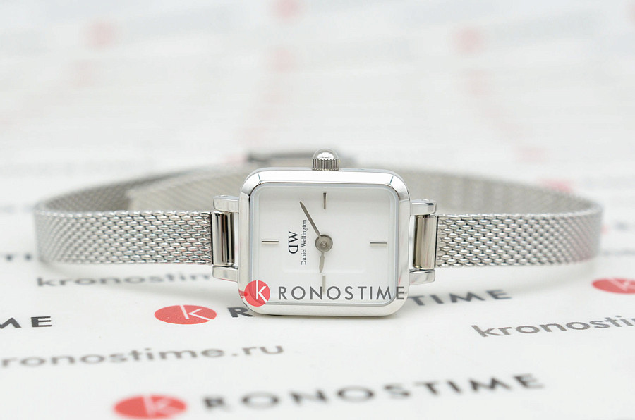 Часы Daniel Wellington Quadro Mini Sterling DW00100726 — кварцевые, металл сталь