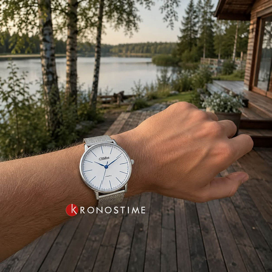 Часы Слава Традиция 1721233/2035-100 — кварцевые, алюминий