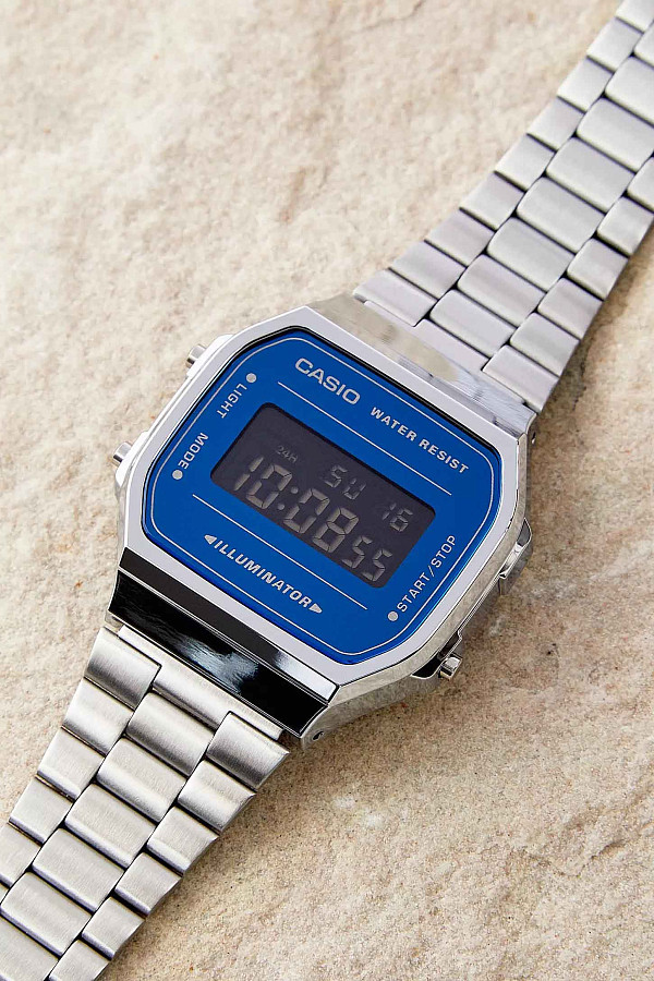 Часы Casio Vintage A168WEM-2BEF — нержавеющая сталь, мужские