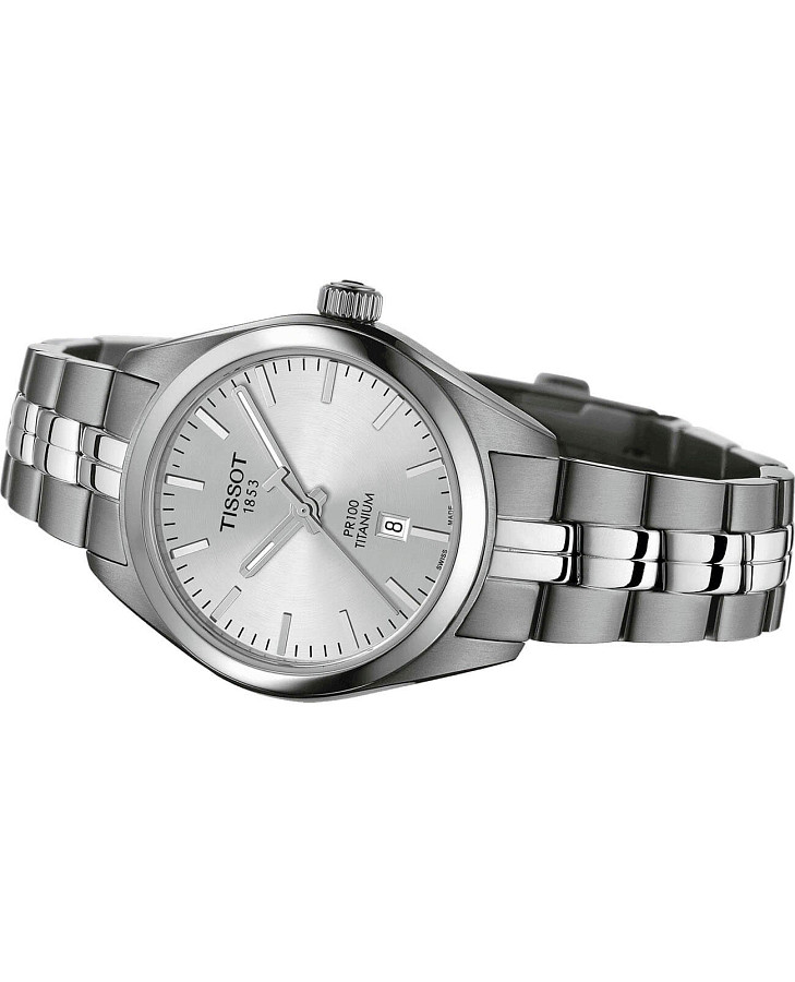 Часы Tissot PR 100 Titanium Quartz Lady T101.210.44.031.00 — женские, титановый