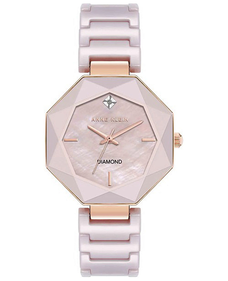 Часы Anne Klein Diamond 5064RGMV — женские, розовый