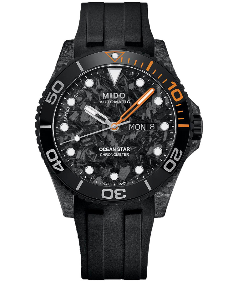 Часы Mido Ocean Star 200C Carbon Limited Edition M042.431.77.081.00 — механические, карбон