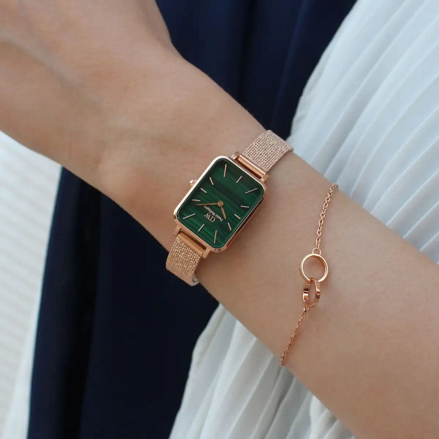 Часы Daniel Wellington Quadro Pressed Melrose DW00100437 — сталь c pvd покрытием, женские