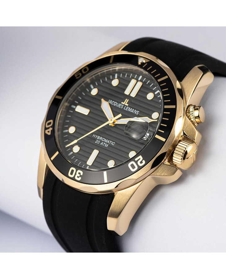 Часы Jacques Lemans Hybromatic 1-2170F — сталь металл, Австрия