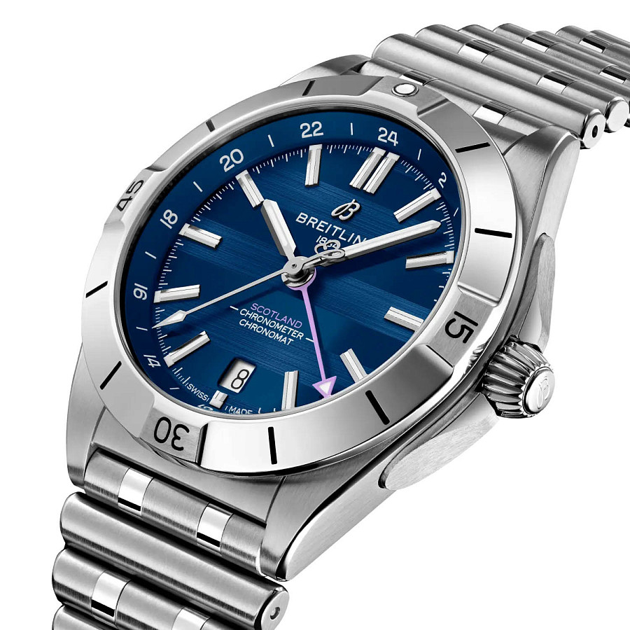 Часы Breitling Chronomat Automatic GMT 40 A323986B1C1A1 — механические, металл сталь