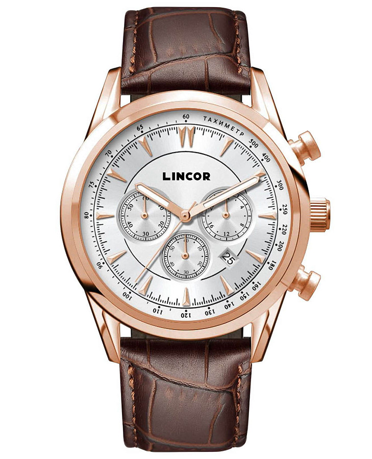 Часы Lincor Uni 4168L-1 — мужские, серебристый