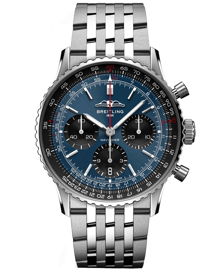 Часы Breitling Navitimer B01 Chronograph 41 AB0139241C1A1 — мужские, синий
