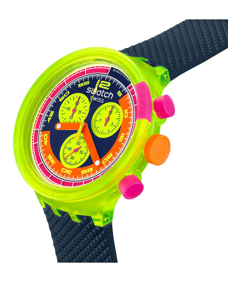 Часы Swatch Big Bold Chrono Biosourced SB06J100 — кварцевые, пластик