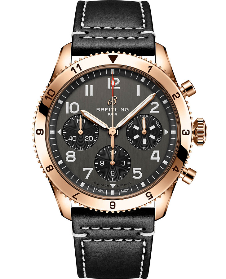 Часы Breitling Classic Avi Chronograph 42 P-51 Mustang R233801A1B1X1 — мужские, черный