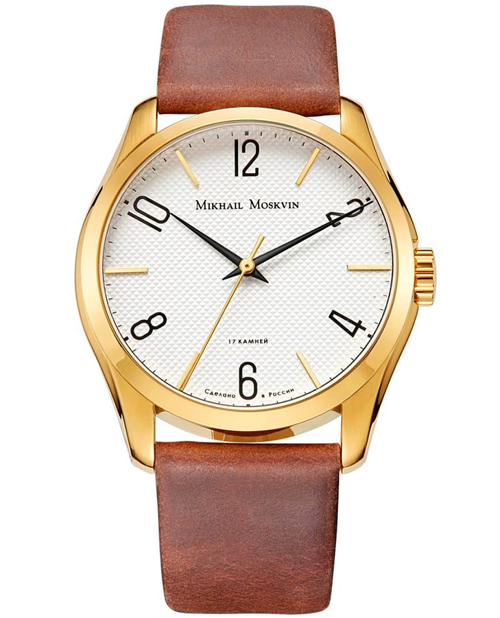 Часы Михаил Москвин Classic 1293B2L6 — мужские, белый