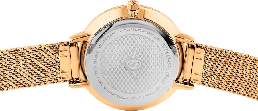 Часы Stuhrling Symphony 3946.5 — нержавеющая сталь с pvd-покрытием, женские